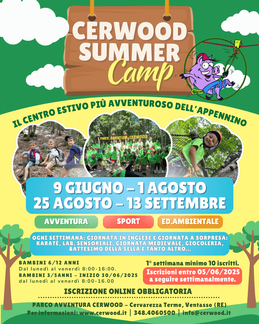 Cerwood Summer Camp 2025